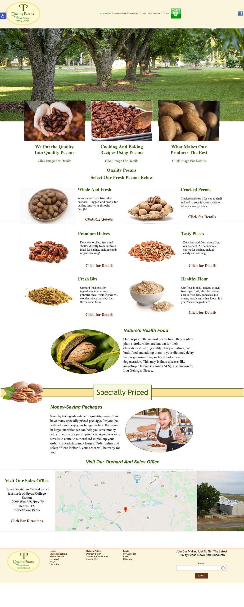 image of qualitypecans site